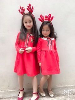 Váy H&M màu đỏ cho bé gái
