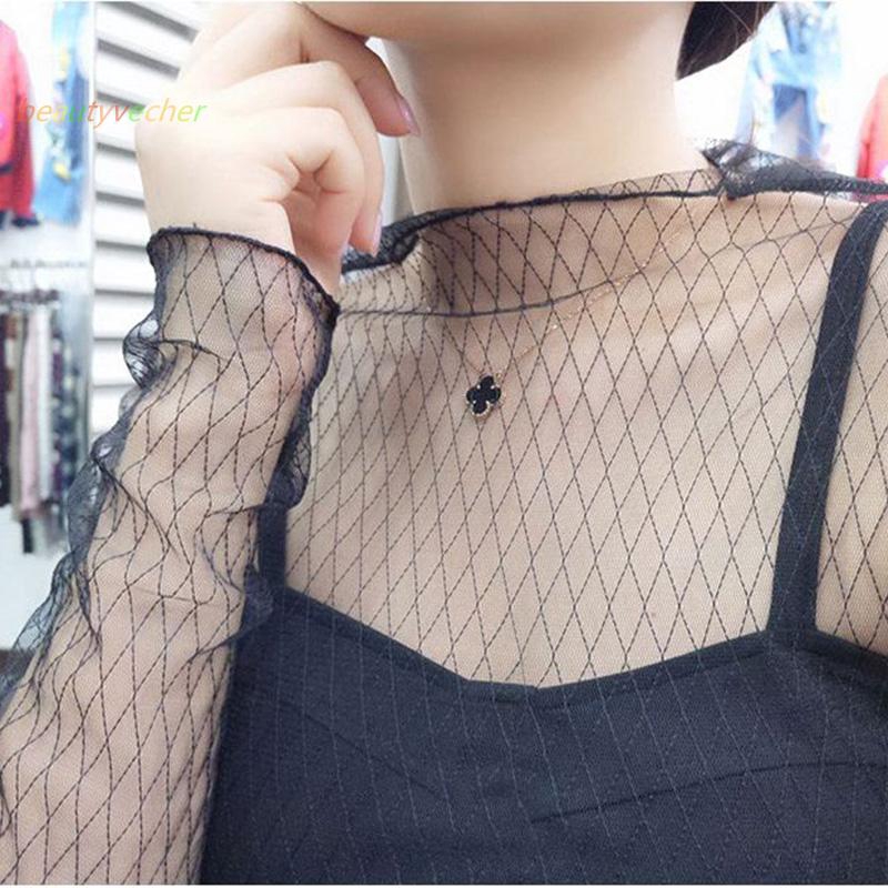 Áo ren dài tay xuyên thấu quyến rũ dành cho nữ