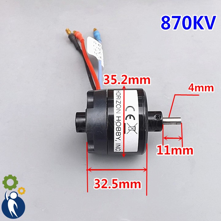 Motor Không Chổi Than HORIZON HOBBY 870KV 105g
