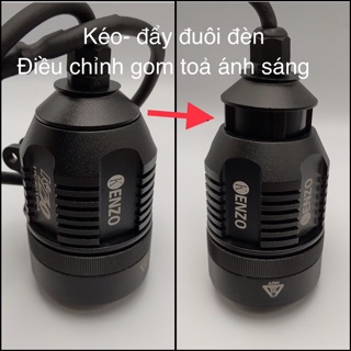 ĐÈN LED TRỢ SÁNG KENZO KZ30 ( kéo đuôi chỉnh gom toả ánh sáng)