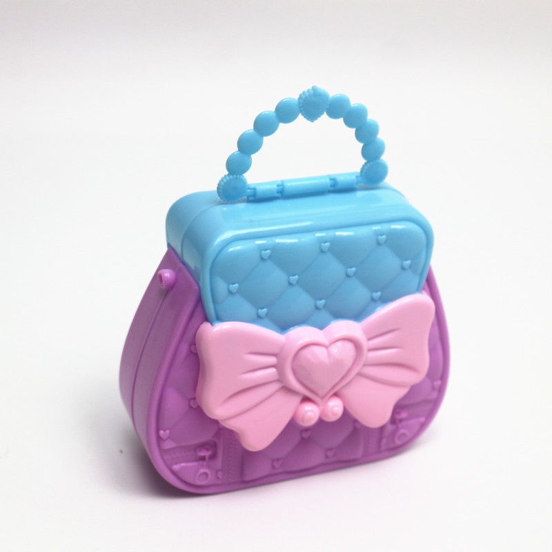 Phụ kiện búp bê túi xách nơ màu tím hồng cho búp bê barbie ANDATOY AD924