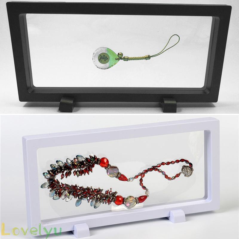 Floating Display Case Protection Stand Container Organizer Transparent Suspension box Jewelry Medal Anti Shock