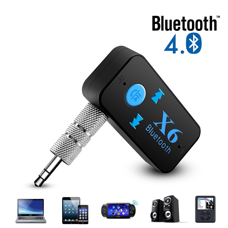 3 In 1 Wireless Bluetooth Audio Adapter Dongle 3.5mm Handsfree Kit For Car