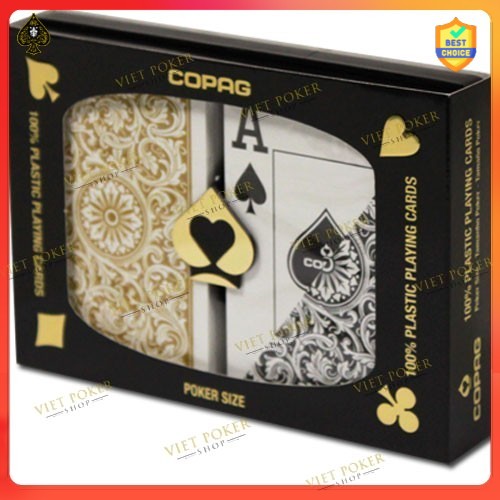 Bài nhựa Copag 1546 - Bài tây Poker - Plastic Playing Cards chống nước hoàn hảo