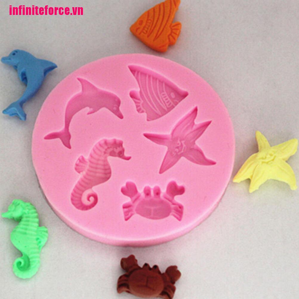 1 Khuôn Làm Bánh / Sô Cô La / Bãi Biển Silicone