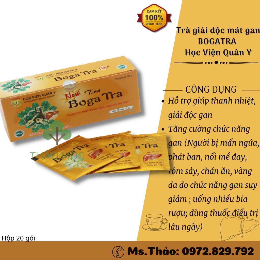 Bogatra Học Viện Quân Y - Thanh Nhiệt Giải Độc Mát Gan