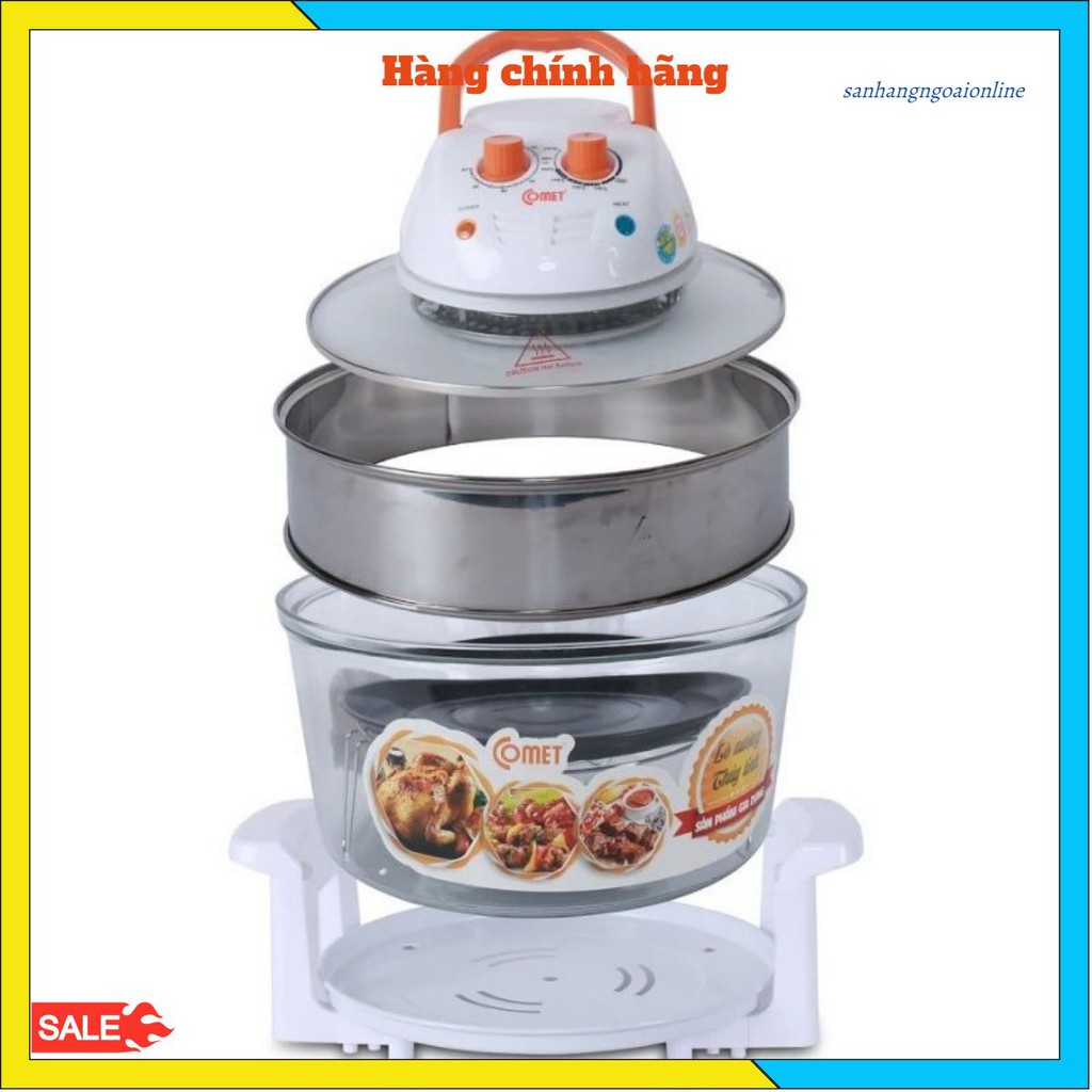 Lò nướng thủy tinh Comet CM8628 Dung tích 12L