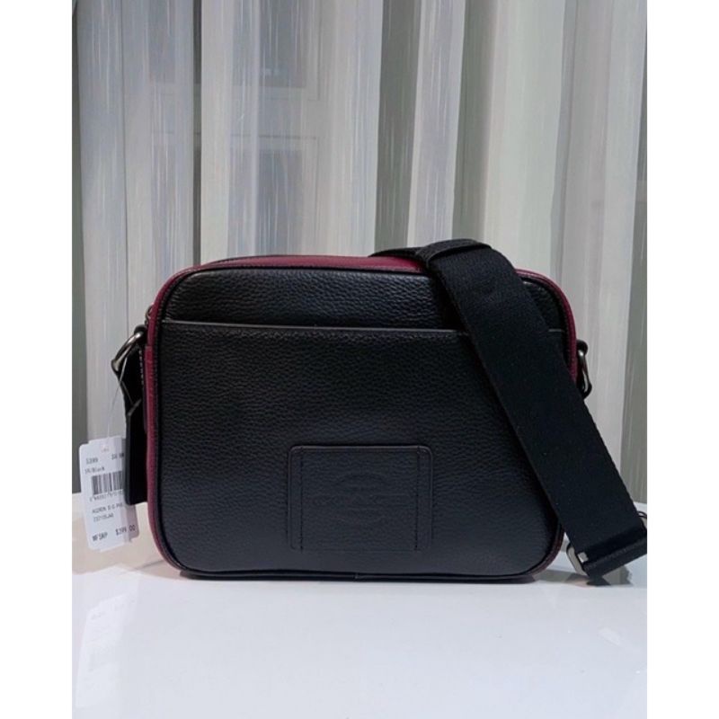 Túi đeo chéo C0ach nam Hudson da thật họa tiết chữ C cực sang