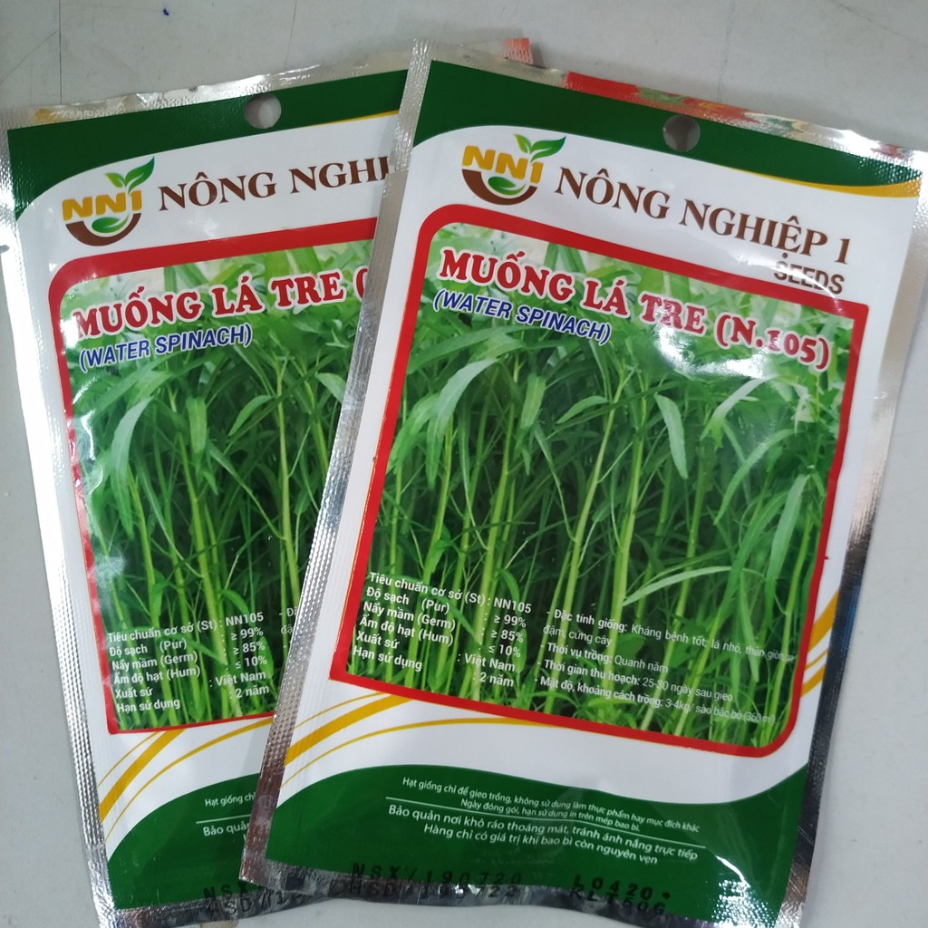 Hạt giống Rau Muống Lá Tre 50gr