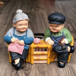 Bộ tượng ông bà anh mẫu mới trang trí Decor quà tặng