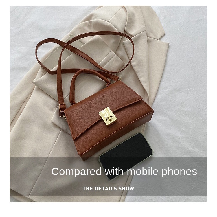 Túi Xách Đeo Vai Màu Trơn Đơn Giản Thời Trang Cho Nữ