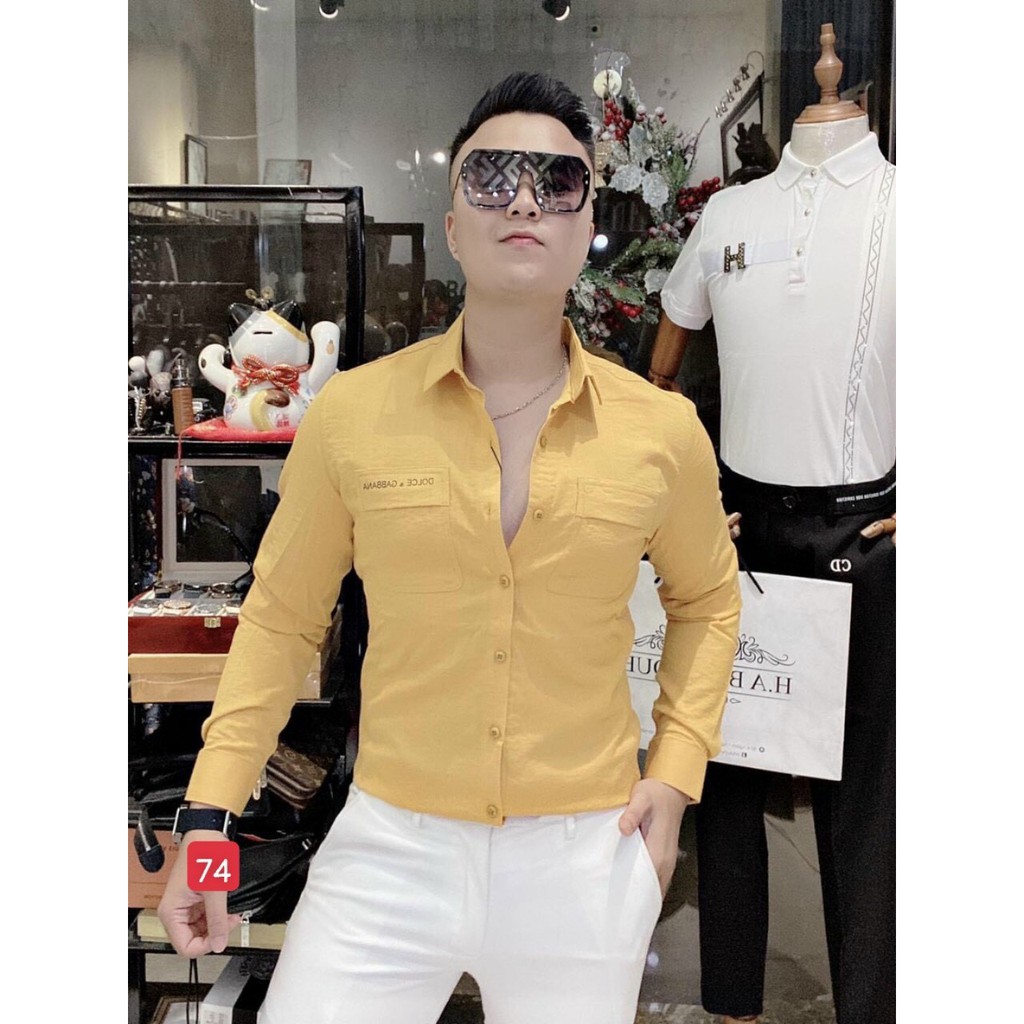 Áo Sơ Mi Nam Dài Tay 🔵 𝐅𝐑𝐄𝐄 𝐒𝐇𝐈𝐏 🔵 Sơ Mi Nam Vải Lụa Co Giãn Hàng Quảng Châu Thời Trang Hpfashion - Asmnhp014 | BigBuy360 - bigbuy360.vn