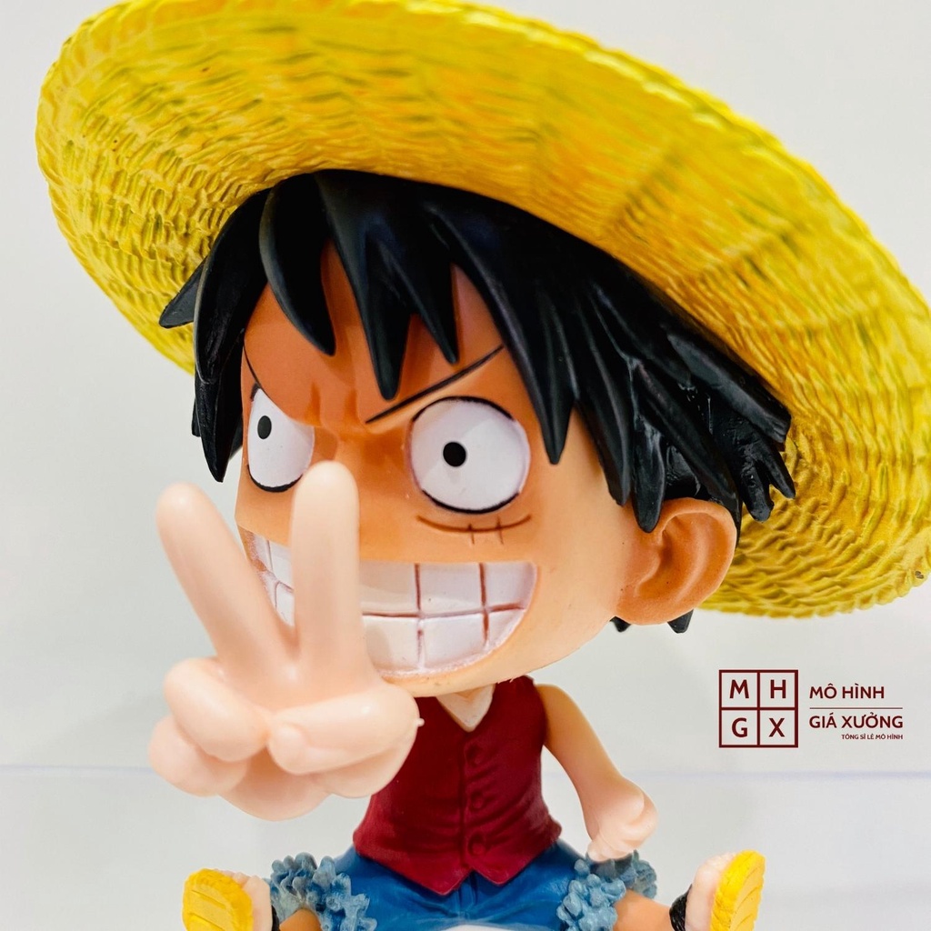 Mô hình Luffy mũ rơm One Piece Cao 9cm - Tượng Figure Monkey D.Luffy