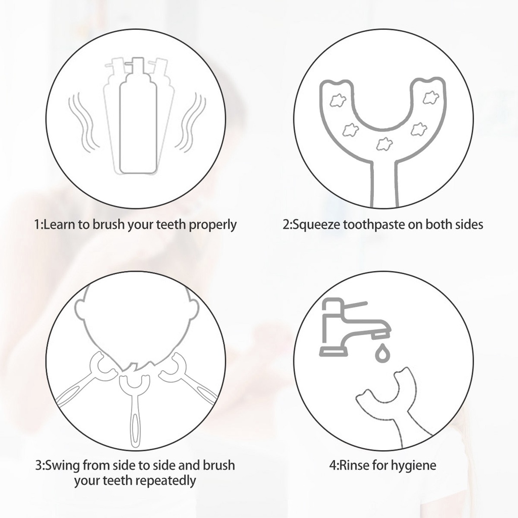 JPRICE Bàn Chải Đánh Răng Silicone 360 Độ Hình Chữ U° Bàn Chải Tập Đánh Răng Chuyên Dụng Dành Cho Bé 2-12 Tuổi