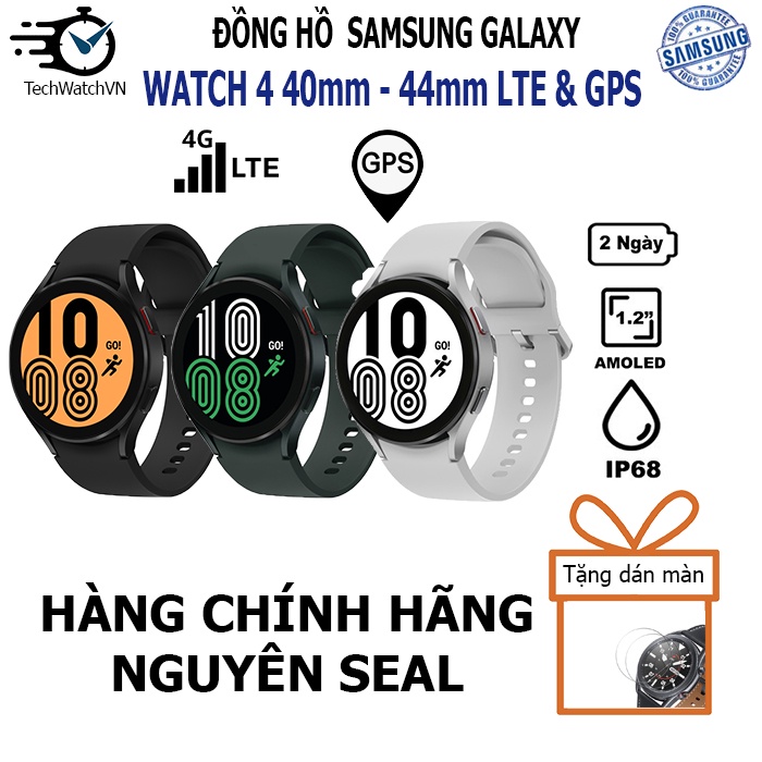 Đồng hồ thông minh Samsung Galaxy Watch 4 GPS - LTE - 40mm & 44mm - Chính hãng nguyên seal thumbnail