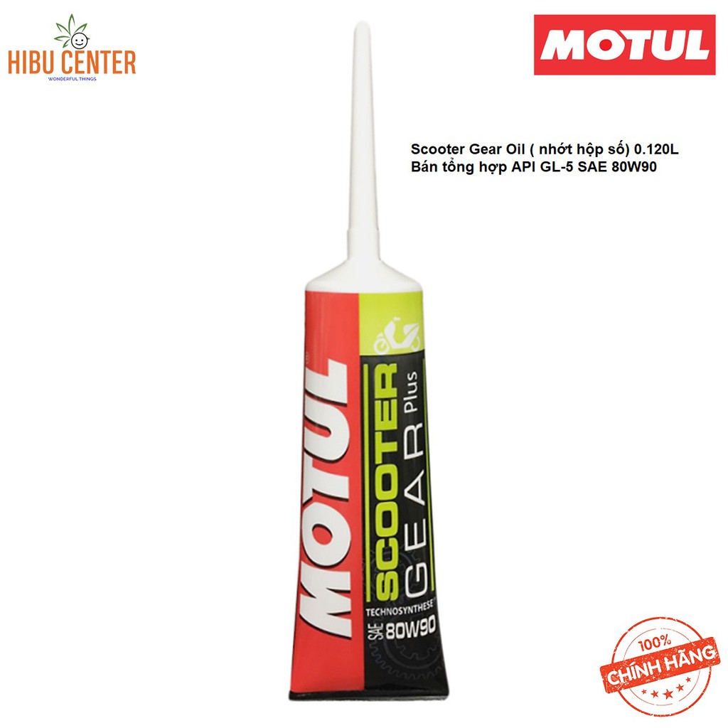 Nhớt Hộp Số Motul Scooter Gear Plus 80W90 120ml – Dành Cho Xe Tay Ga – Loại Cao Cấp Hàng Chính Hãng HIBUCENTER