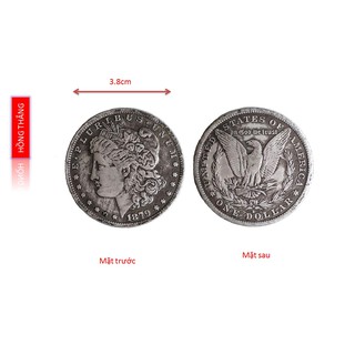 Đồng xu bạc cổ k2 - Phong thủy may mắn phát tài