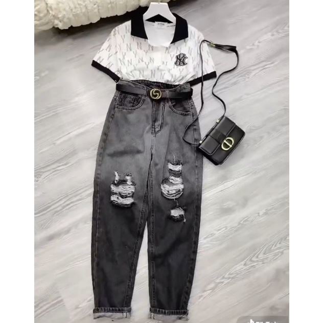 Quần jeans baggy 9 tấc mã 52 - TA alohashop91