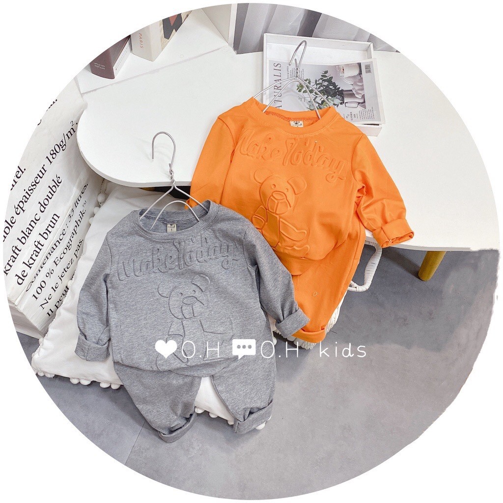 Bộ Quần Ao Tay Dài Cho Bé Quần Aó Trẻ Em Tay Dài Chuẩn Quảng Châu ,Cam Kết 100% Cotton