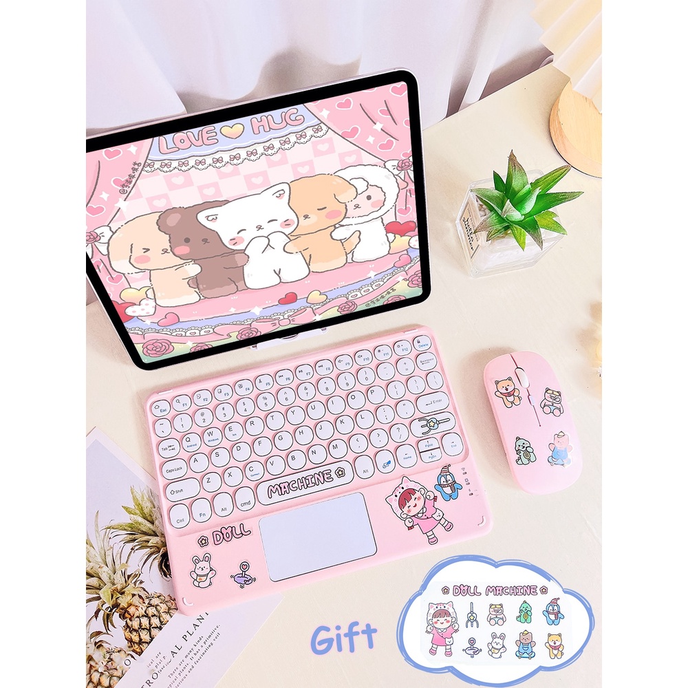 Bàn Phím Bluetooth Không Dây 9 10 11 inch Cho iPad Pro Air 4 Xiaomi Samsung Huawei Tablet Android IOS Windows
