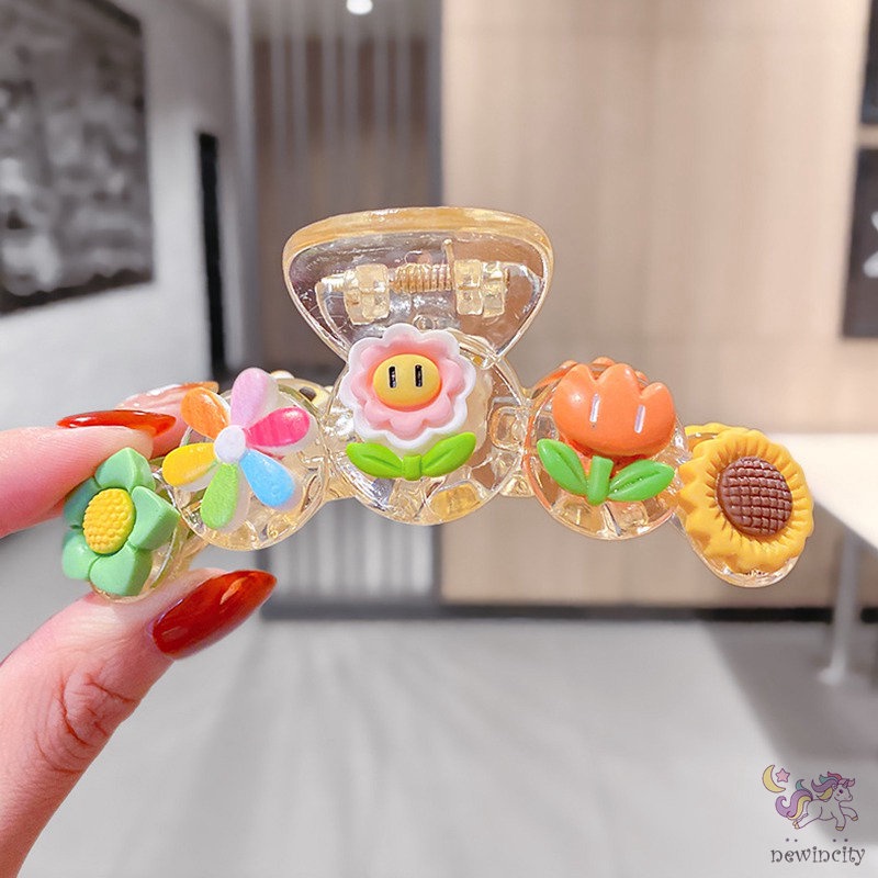 Kẹp Tóc Hình Hoạt Hình Phong Cách Hàn Quốc Xinh Xắn Cho Bé Gái