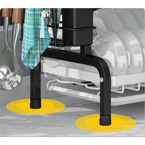 Kệ úp chén bát, giá để đồ nhà bếp đa năng sơn tĩnh điện cao cấp có khay hứng nước LABI VN LB067