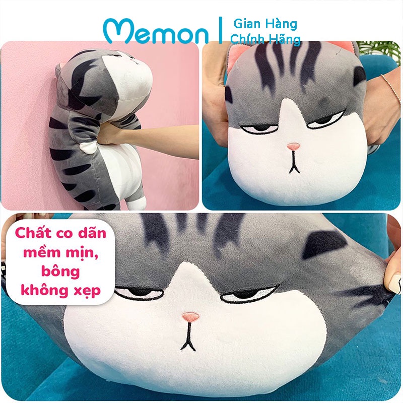 Gấu Bông Mèo Hoàng Thượng Nằm Cao Cấp Memon