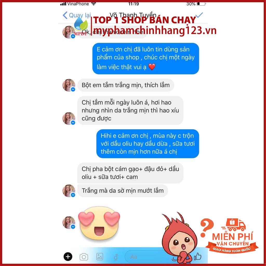 1kg bột đậu đỏ nguyên chất nguyên chất sạch mịn 100% Organic 100gr - Trắng da, dưỡng ẩm, mờ thâm sạm, tẩy TBC