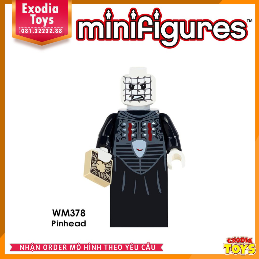 Xếp hình Minifigure các nhân vật trong phim kinh dị : Horror Series Minifigs - Đồ Chơi Lắp Ghép Sáng Tạo - WM6012