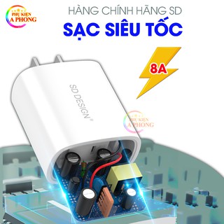 [Sỉ từ 5 sp] Củ sạc nhanh siêu tốc 8A C18 ✅ Cs tới 50W ✅ Chip thông minh, sạc nhanh không hại máy ✅ Chính hãng, BH 1 năm