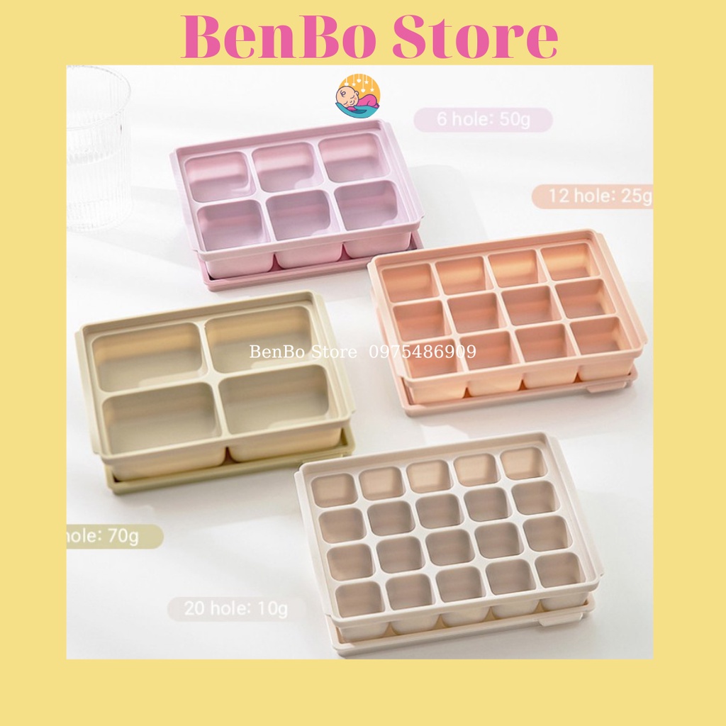 Khay trữ đông TGM silicon / Khay trữ đồ ăn dặm cho bé Silicone Platium, Made in Korea