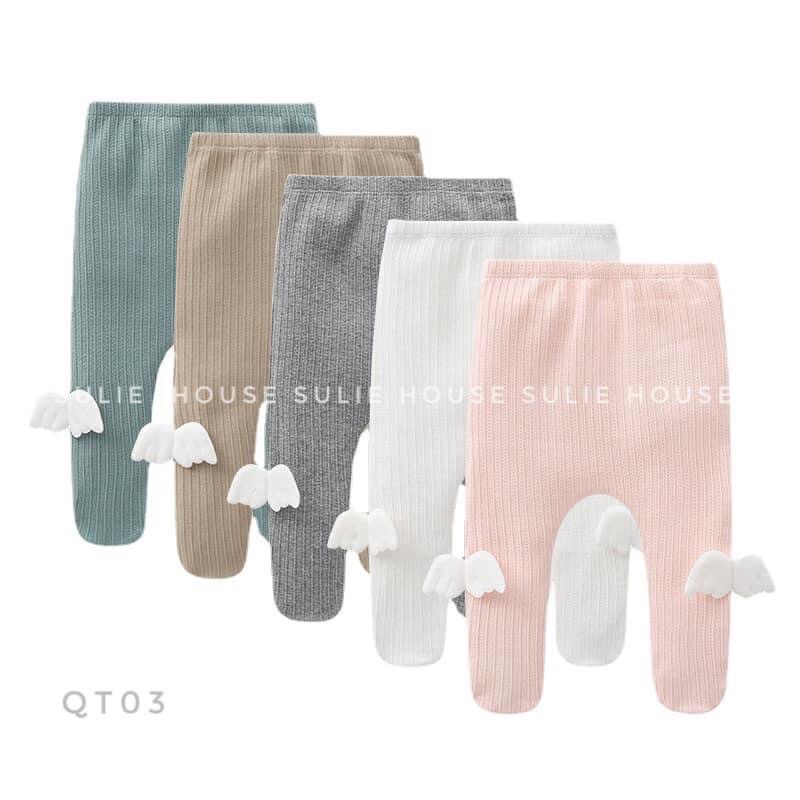 Quần tất len gân cao cấp cánh thiên thần cho bé - QT03