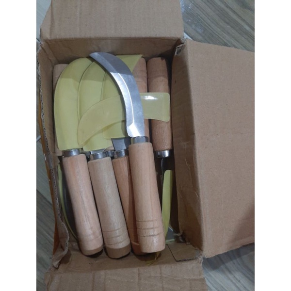 dao cắt chuối cán gỗ