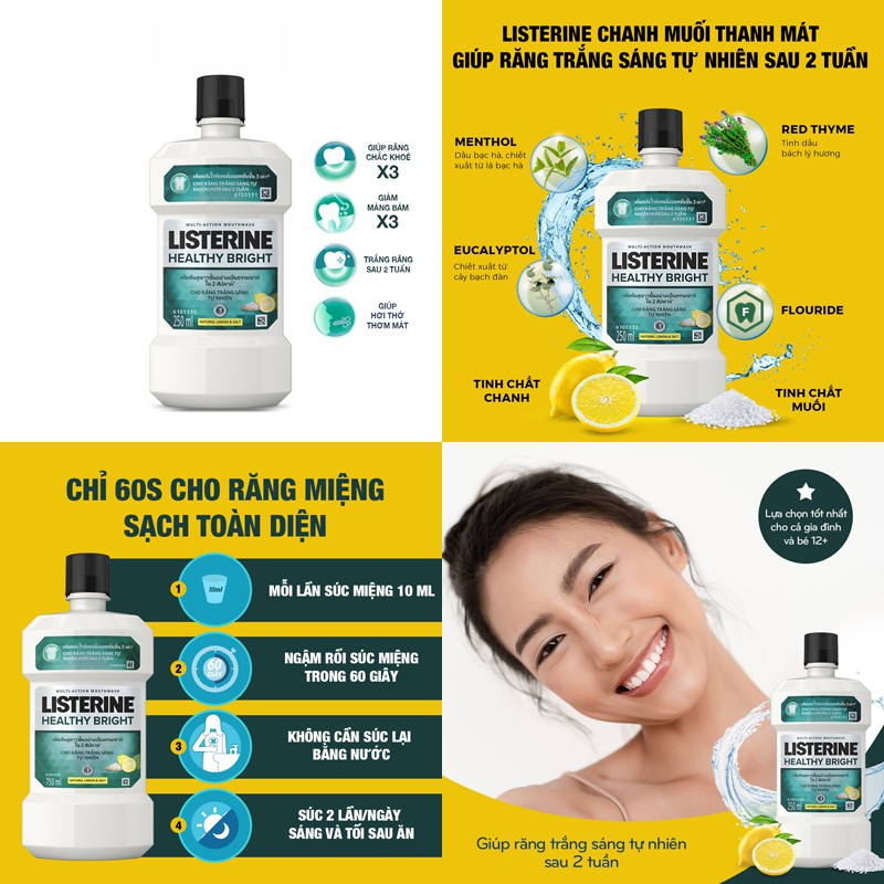 Nước súc miệng Listerine 250ml