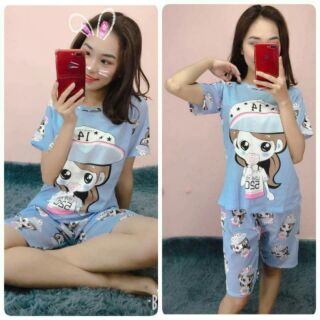 Combo 2 Set bộ mặc nhà Kute