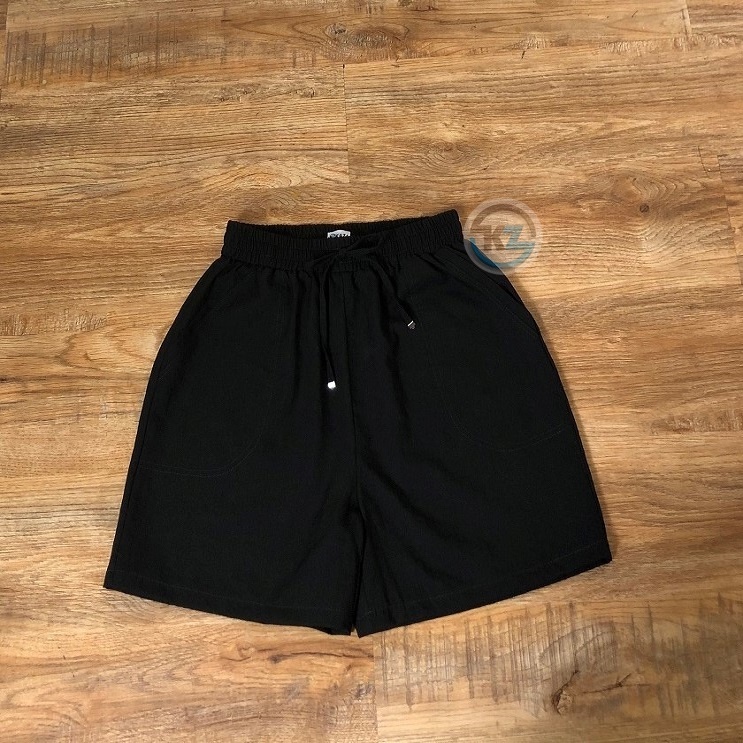 Quần short nữ đẹp, quần đùi nữ vải đũi hàn cao cấp không phai màu, không nhàu, nhẹ nhàng, mát mẻ | BigBuy360 - bigbuy360.vn
