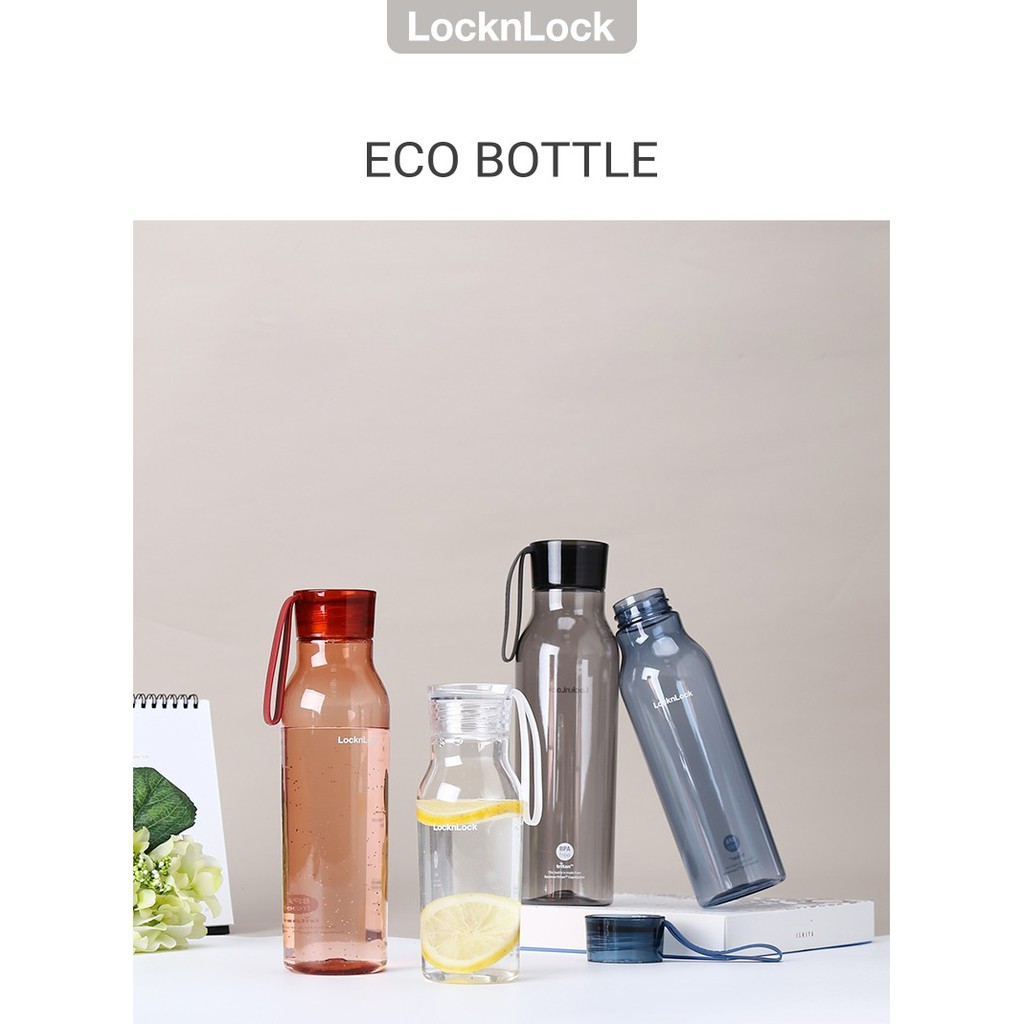 Bình Nước Nhựa Tritan Lock&Lock Eco Bottle ABF664 [750ML] ABF644 [550ML] Có Dây Treo