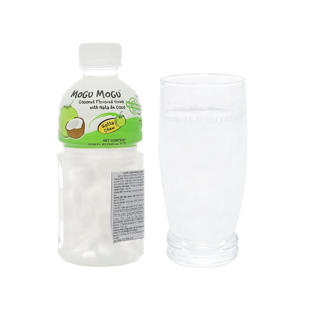 Nước thạch dừa Mogu Mogu chai 320ml