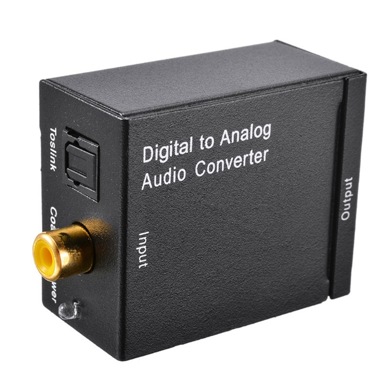 Bộ chuyển đổi âm thanh kỹ thuật số cáp quang Toslink đồng trục sang Analog RCA