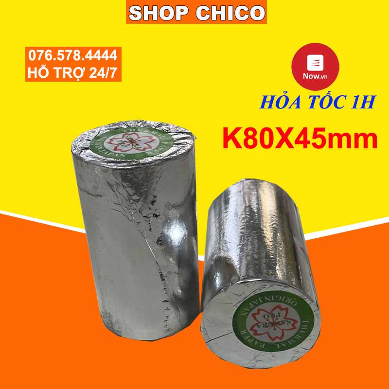 10 Cuộn Giấy in hóa đơn Sakura K80x45mm giá siêu rẻ