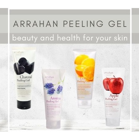 Gel Tẩy Tế Bào Chết Arrahan Hương Táo / Hương chanh/ Hương lavender/ Vị Sâm / Vị Than/ Nha đam 180ml Apple Peeling Gel