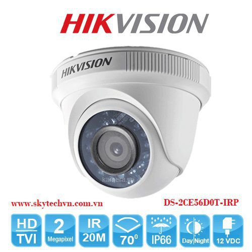 CAMERA HIKVISION HD-TVI DS-2CE56D0T-IRP/IR( mắt nhựa 1080p)