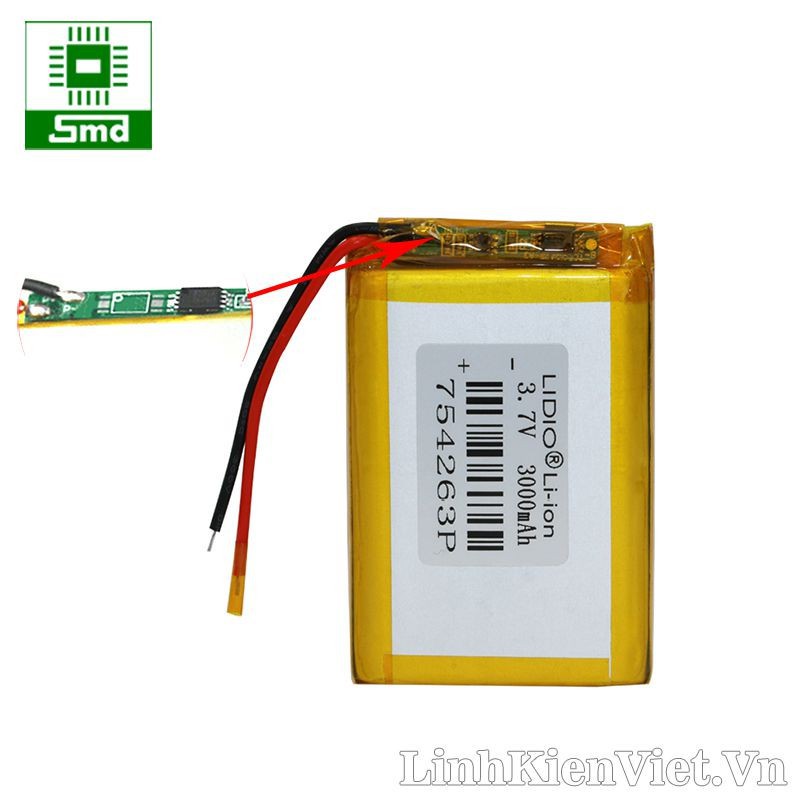 Pin lithium 124055 3000mAh 3.7V 2000mAh 2500mAh Pin Li-Po 3.7V 2100mAh Lithium Polyme lion PIN sạc đồ chơi