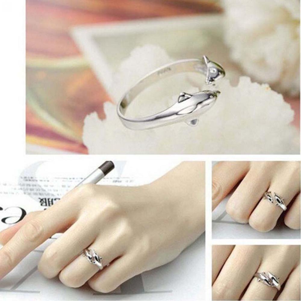 Nhẫn Hình Cá Heo Thời Trang Mới Nhất|Dây Chuyền Mạ Vàng