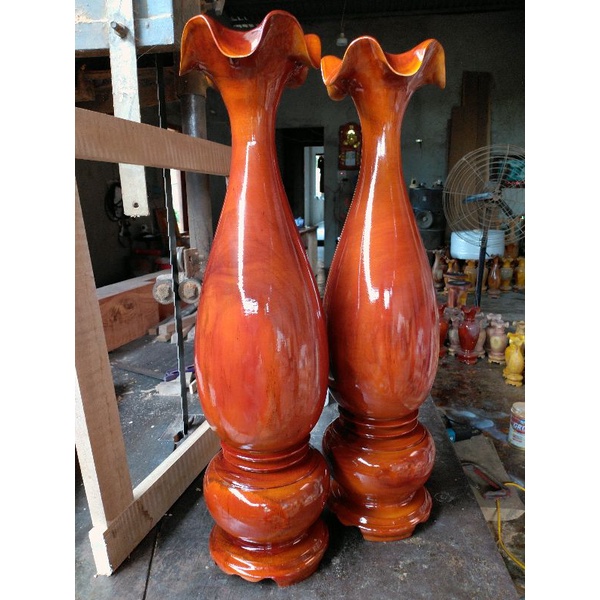 Đôi tì bà gỗ tràm cao 61CM X 16CM