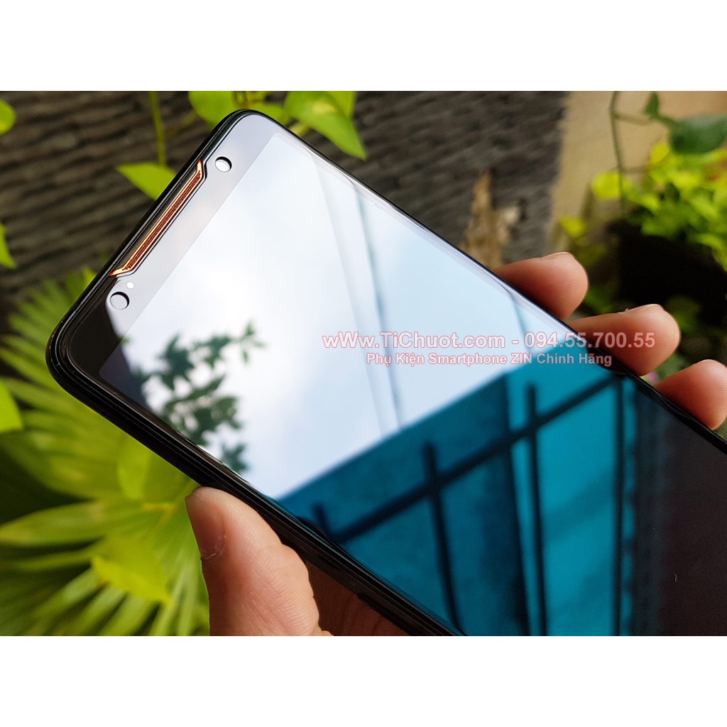 Kính Cường Lực Asus ROG Phone 1 FULL Màn, FULL KEO Silicon