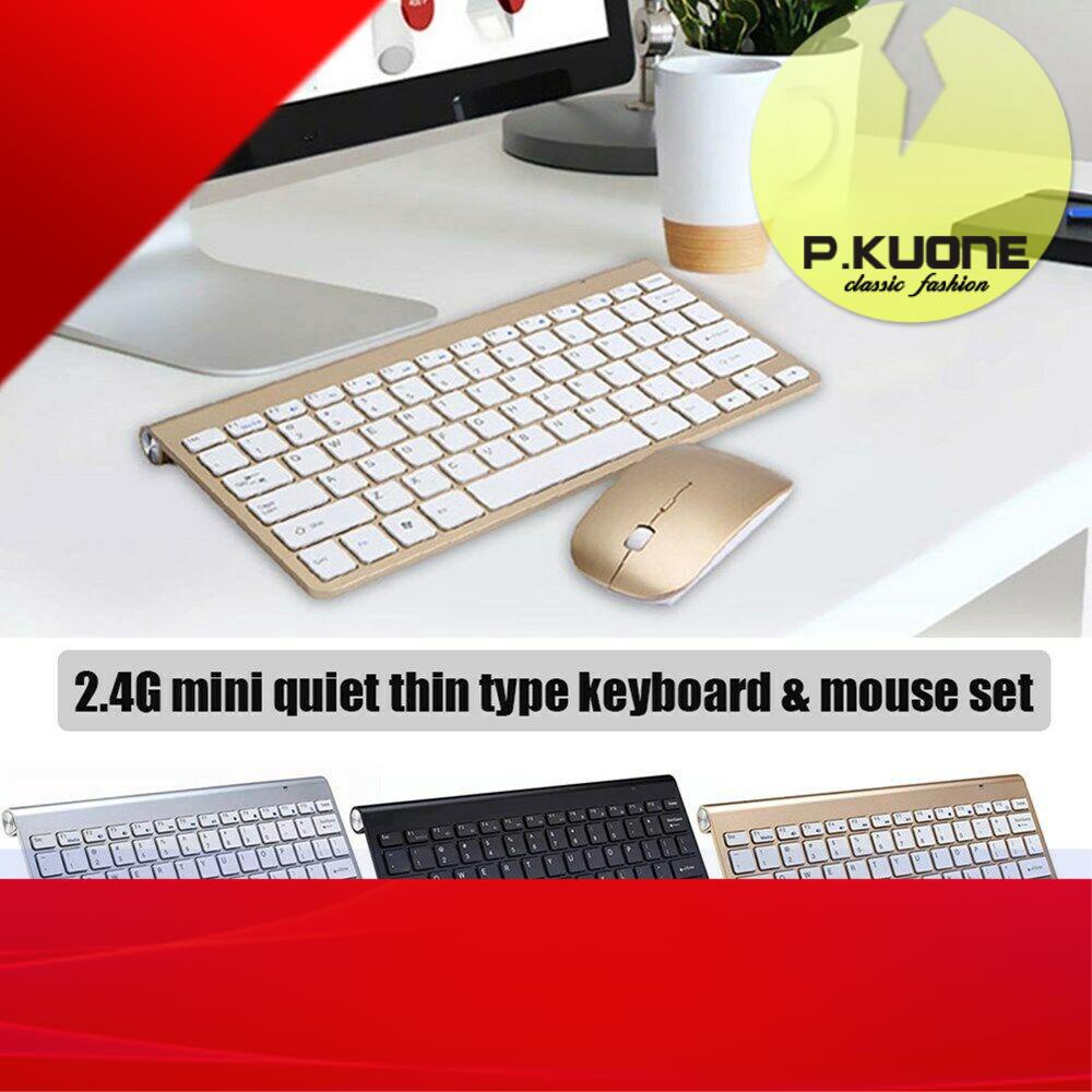 bàn phím không dây Bàn phím và chuột quang không dây 2.4g nhỏ dành cho Mac Apple Pc Laptop