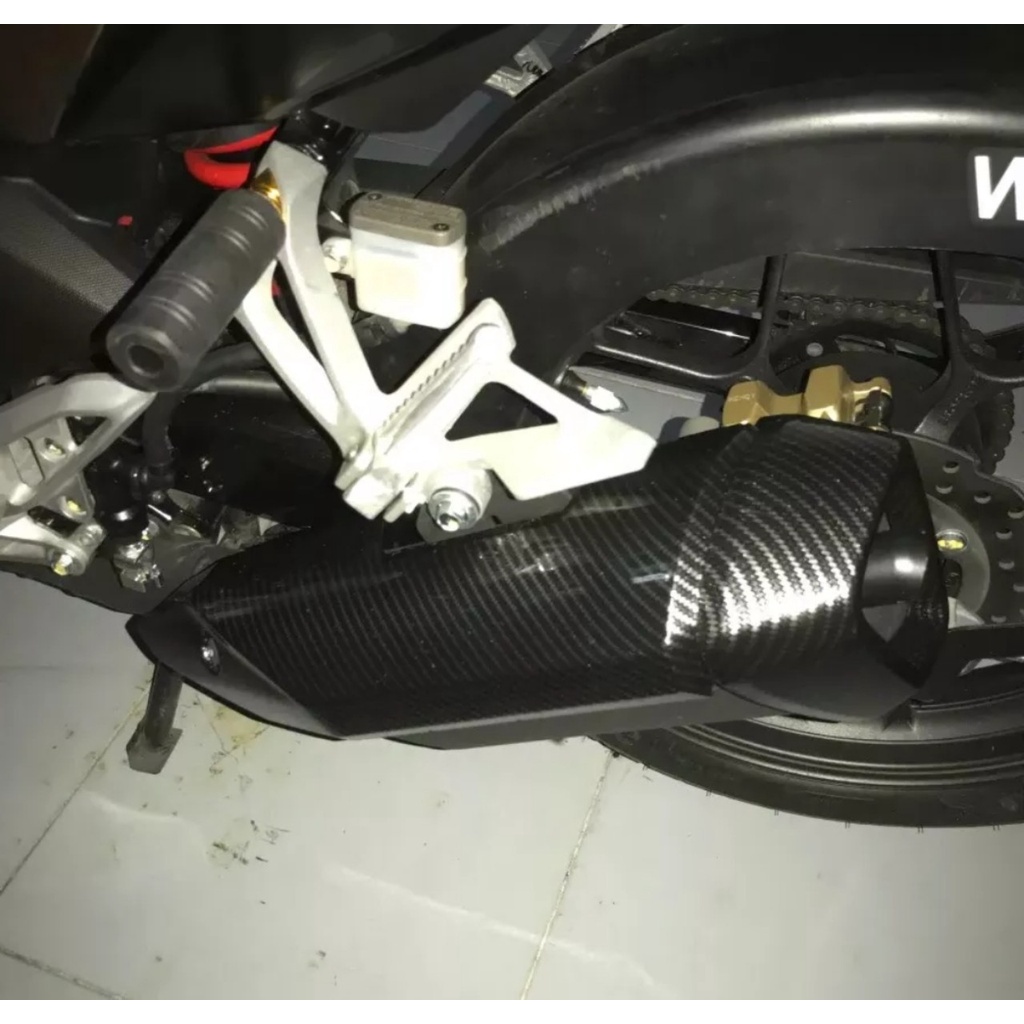 Bộ chụp ốp pô cho xe Winner X carbon, ốp pô Winner X carbon