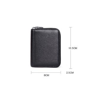 ✐ Wallet Leather Holder RFID Blocking Zipper Thin Pocket Purse ✐