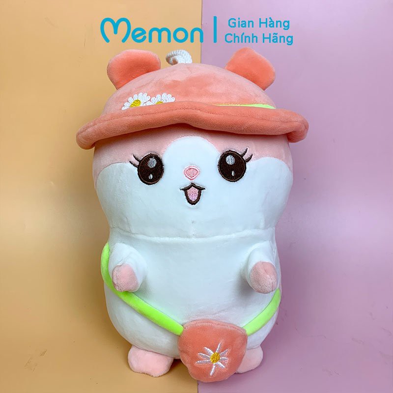 Gấu Bông Chuột Mũ Hoa Cao Cấp Memon